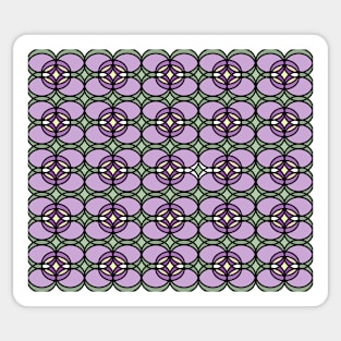 Abstract pattern - floral purple and green. Sticker